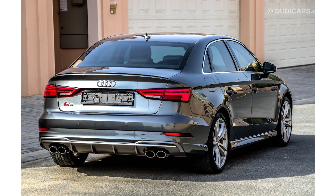 Audi S3 2017 GCC under Agency Warranty with Zero Down-Payment.