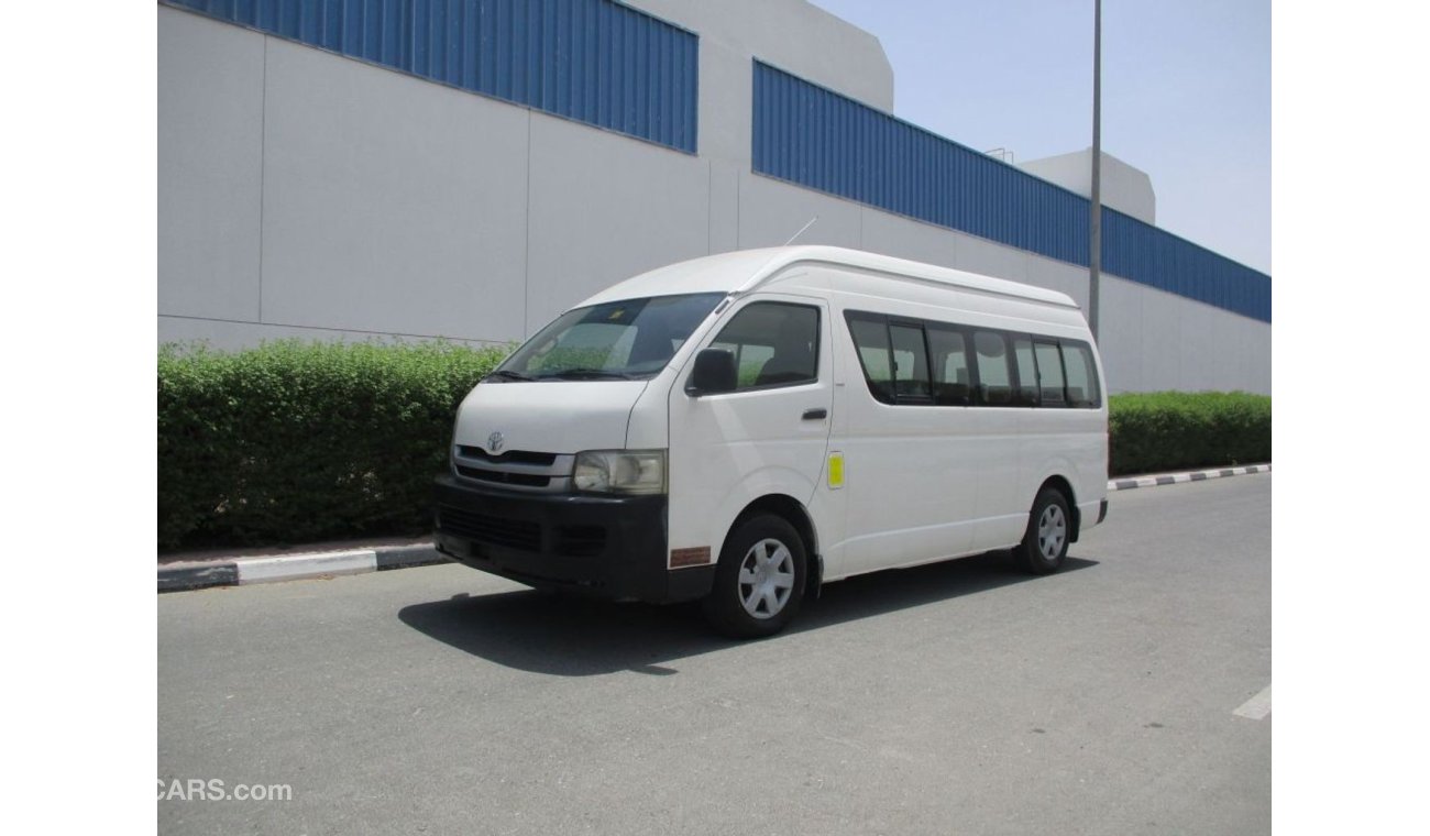 Toyota Hiace TOYOTA HIACE HIGH ROOF 15 PASSENGER 2010 GULF SPACE ACCIDENT FREE