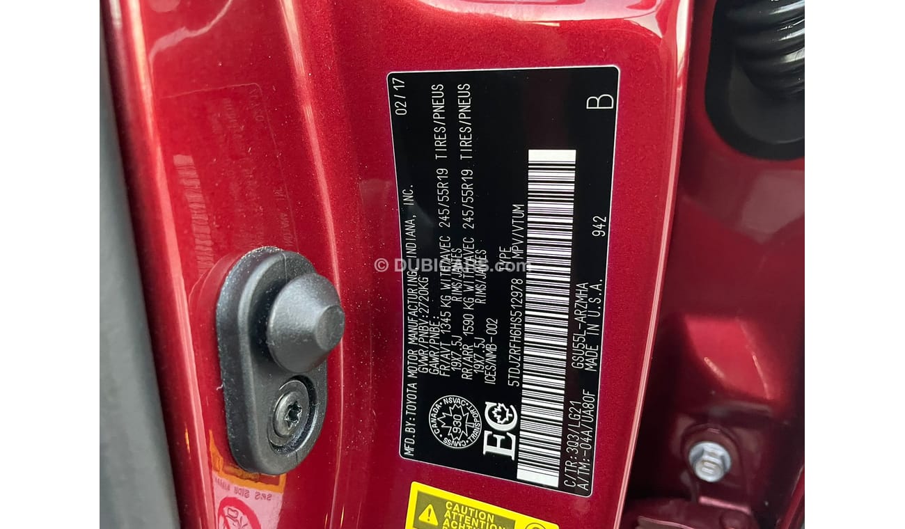 Used 2017 Toyota Highlander SE full option 4x4, sunroof and leather seats 2017 for sale in Dubai