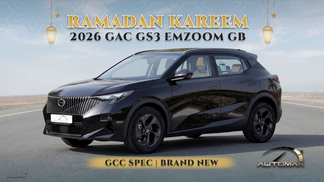 GAC GS3 Emzoom GB 1.5T 2026 GCC 0Km With 5 Years Or 150,000 Km Warranty @Official Dealer
