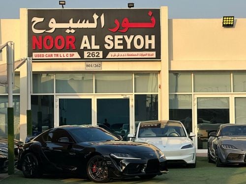 تويوتا سوبرا تويوتا سوبرا GR V6 خليجي صبغ وكالة تشييكات وكاله تحت الضمان جير عادى بحاله ممتازه