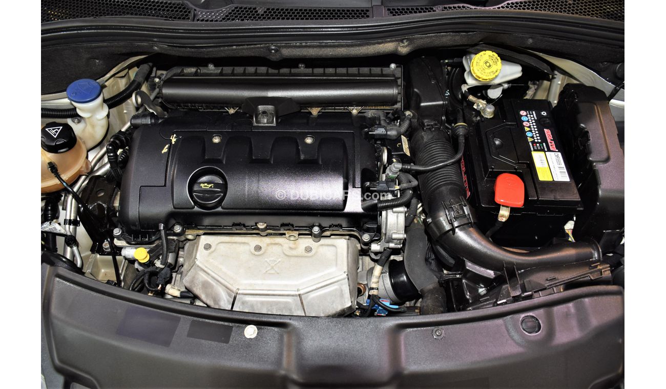 Peugeot 208 LOW MILEAGE! EXCELLENT DEAL for our Peugeot 208 2016 Model in White Color GCC Specs