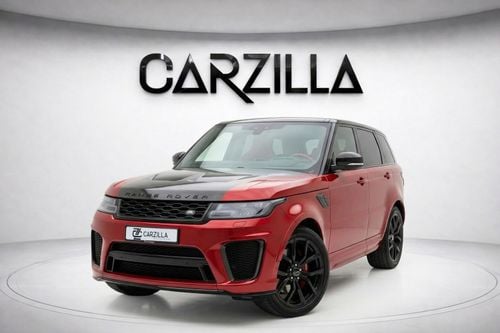 Land Rover Range Rover Sport SVR AED 4,504 P.M | 0% Down Payment | Supercharged | High Performance SUV