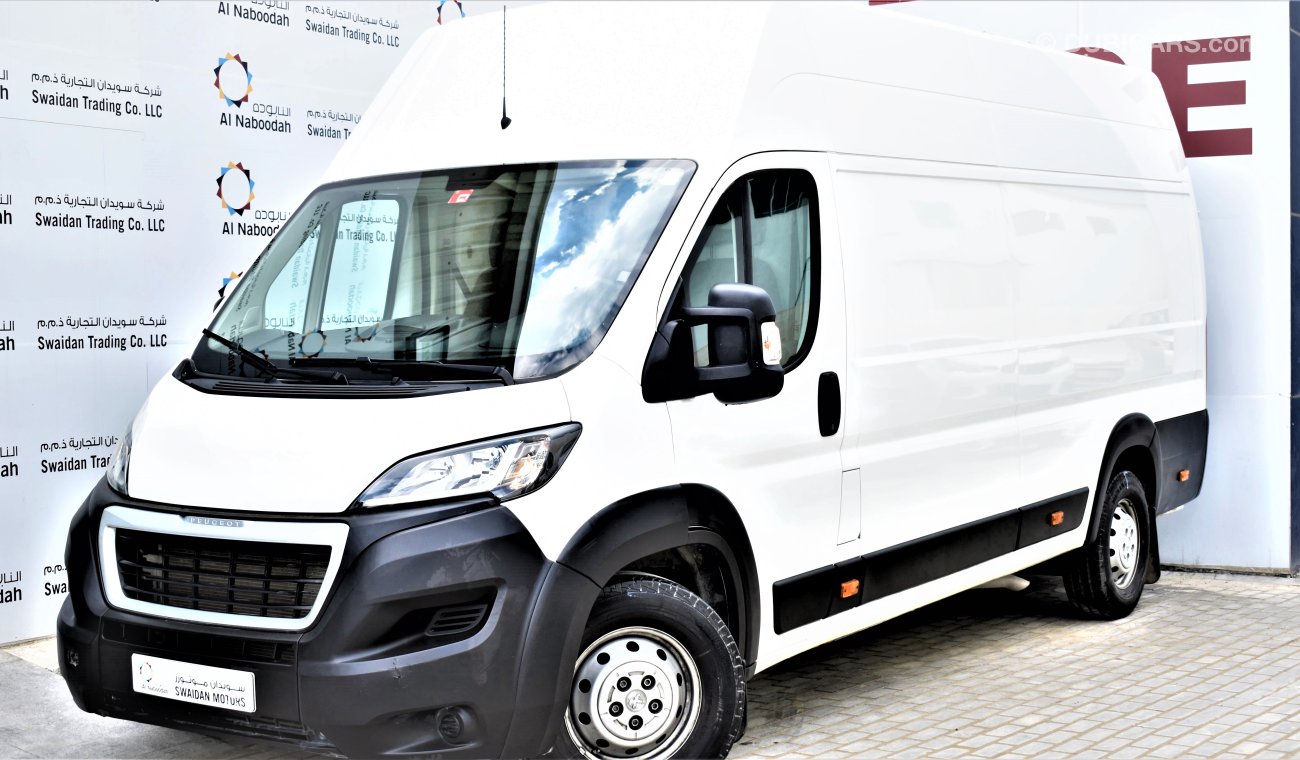 Peugeot Boxer L4 H3 2.2L MANUAL 2018 GCC SPECS WITH BALANCE AGENCY WARRANTY UP TO 2023 OR 250,000KM