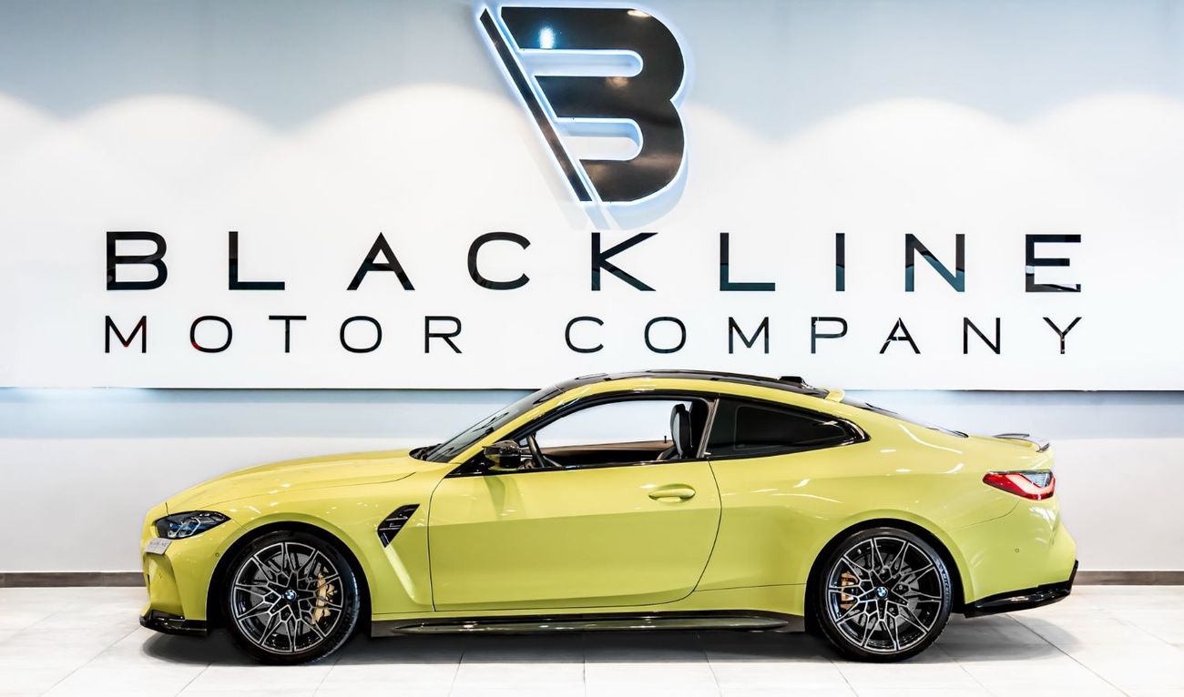 بي أم دبليو M4 2024 BMW M4 Competition, 2028 BMW Warranty + Service Contract, Akrapovic Exhaust, Low KMs, GCC