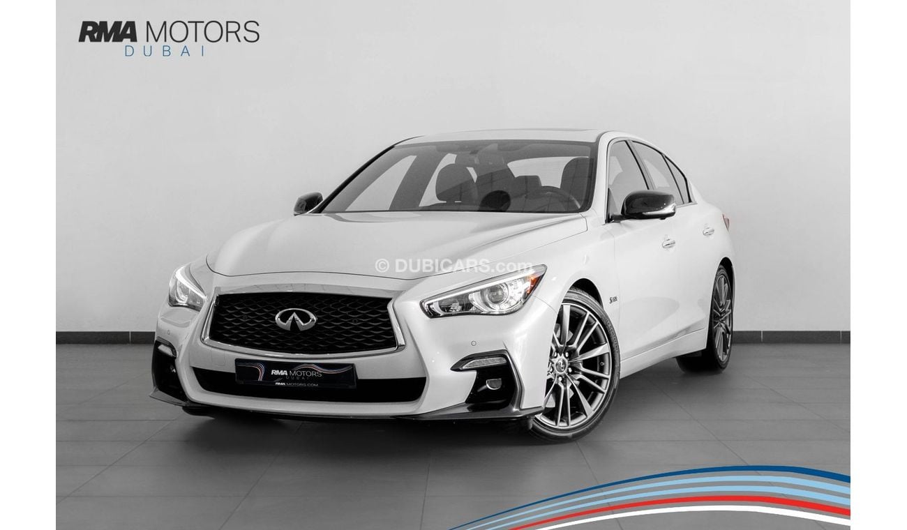 Infiniti Q50 Red Sport 400 2018 Infiniti Q50 S 3.0L V6 Red Sport / Full Infiniti History