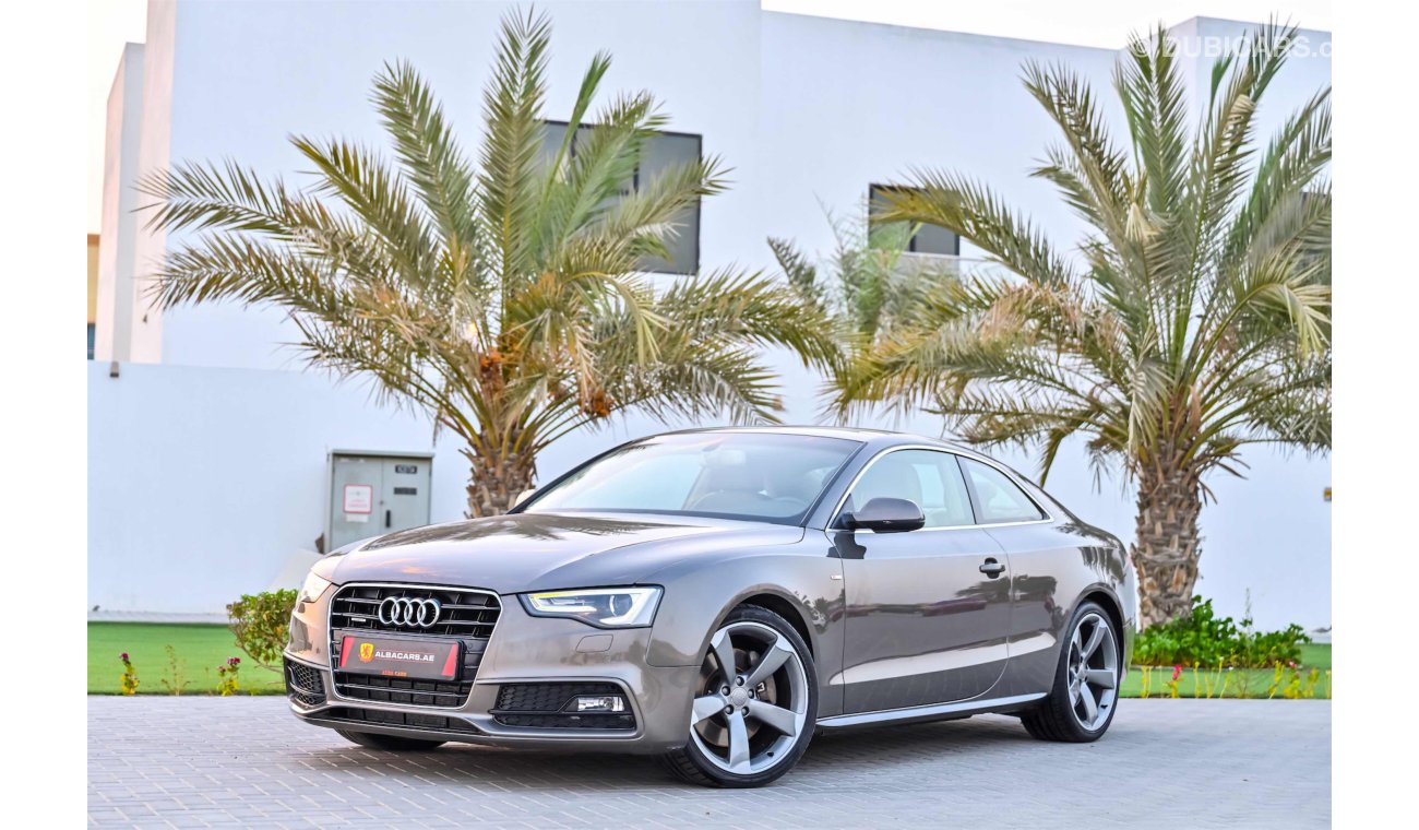 Audi A5 S-line 3.0L V6 | 1,155 P.M | 0% Downpayment | Full Option | Exceptional Condition!