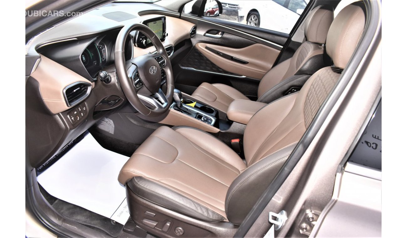 Used Hyundai Santa Fe AED 2154 PM 3.5L GLS V6 AWD GCC WARRANTY 2019
