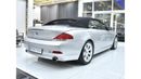 BMW 650i EXCELLENT DEAL for our BMW 650i Convertible ( 2006 Model ) in Silver Color GCC Specs