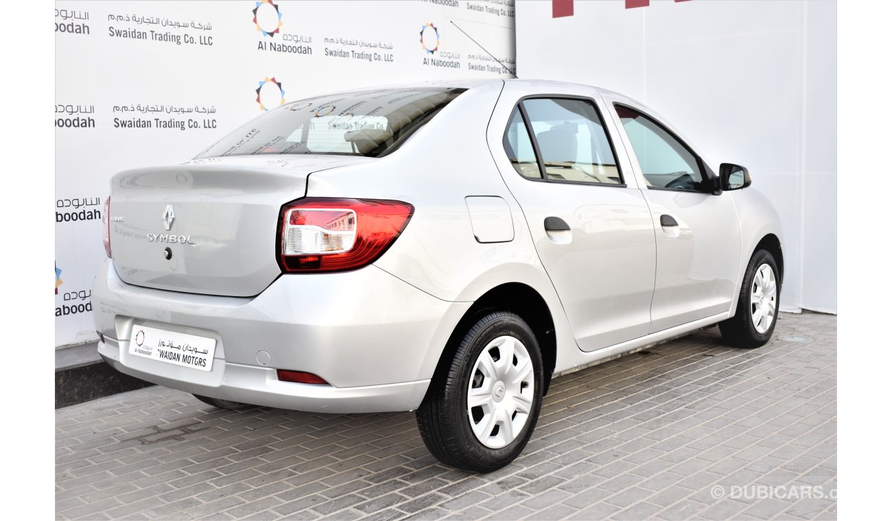 Renault Symbol 1.6L PE 2017 GCC DEALER WARRANTY