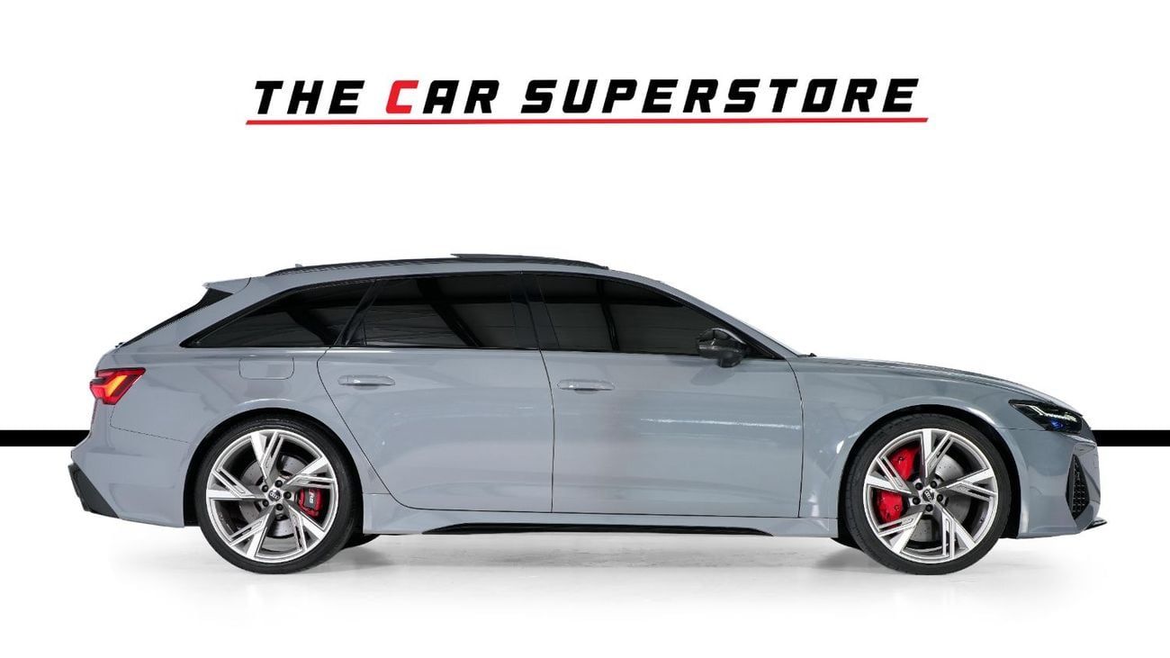 Audi RS6 STANDARD STD Avant-22 Inch Silver Rims-Red Brake calipers-Premium Leather Interior