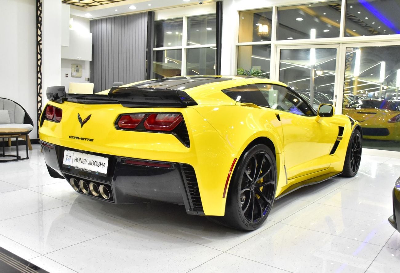 Chevrolet Corvette EXCELLENT DEAL for our Chevrolet Corvette C7 Grand Sport ( 2017 Model ) in Yellow Color GCC Specs