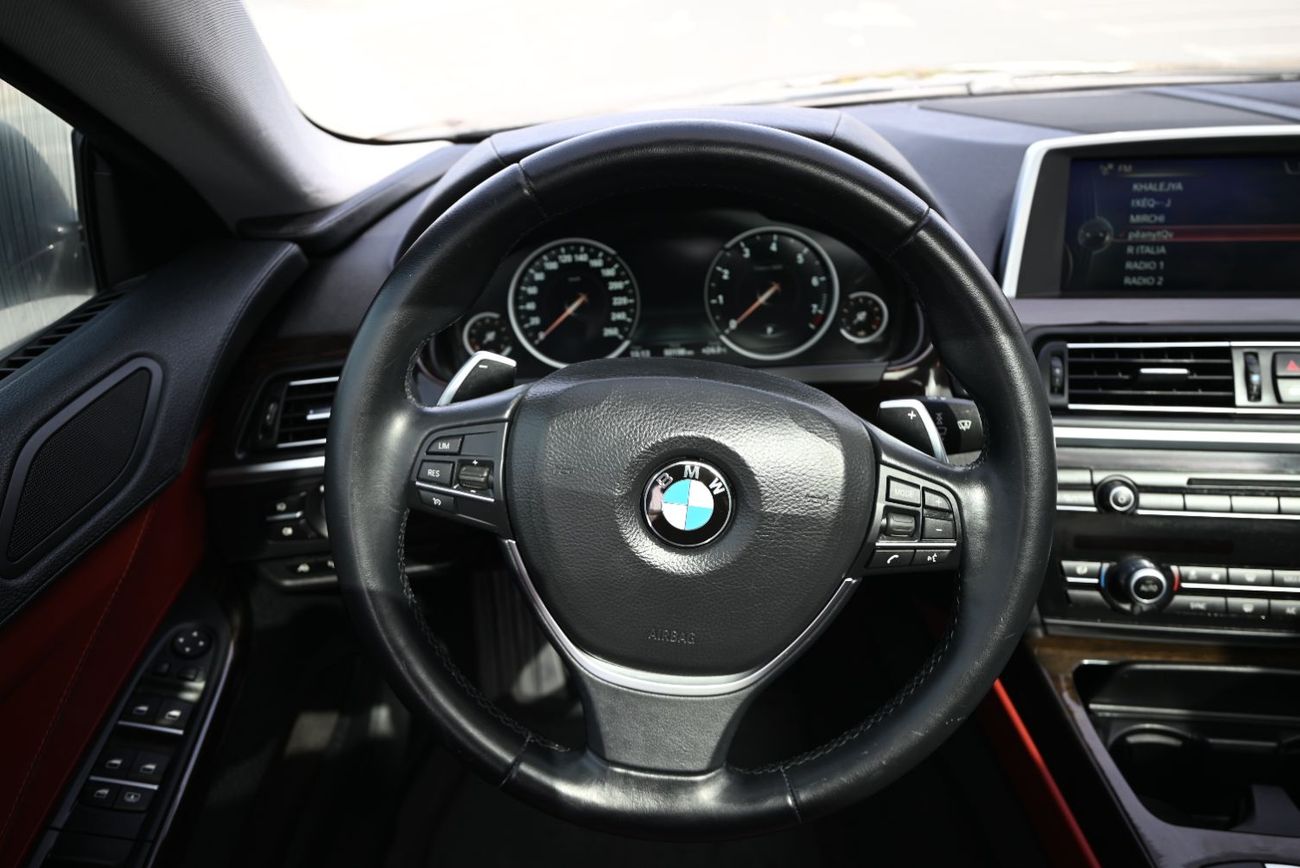 BMW 640i M Sport 3.0L 0% DP - BMW 640i GRAND COUPE 2015 - LOW MILEAGE - FULL AGENCY SERVICE - GCC SPECS