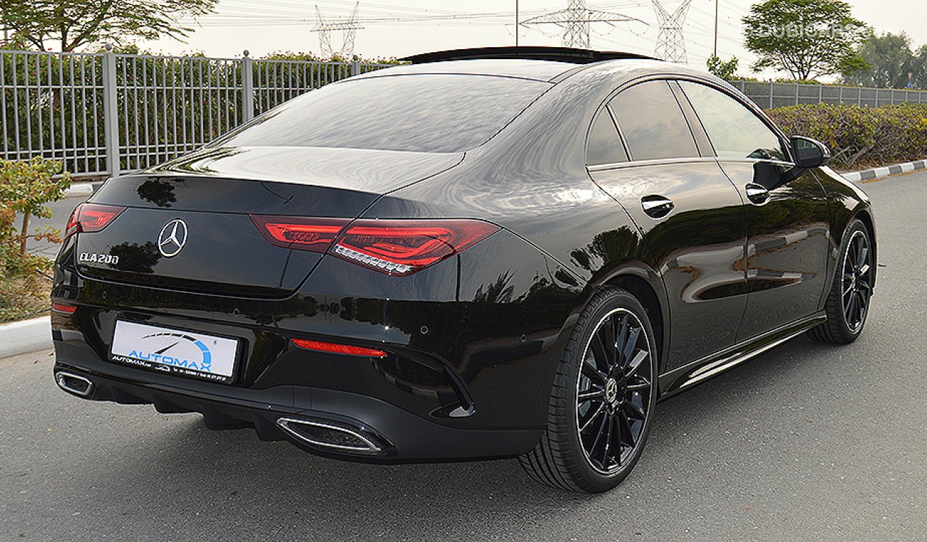 Mercedes-Benz CLA 200 AMG 2020, GCC, 0km, with 2 Years Unlimited Mileage Warranty + 60,000km Free Service at EMC