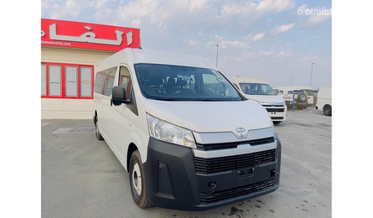 تويوتا هاياس Toyota Hiace 2.8L 14 seater Diesel High Roof (DVD+Camera+ 3 point seat belt) 2023