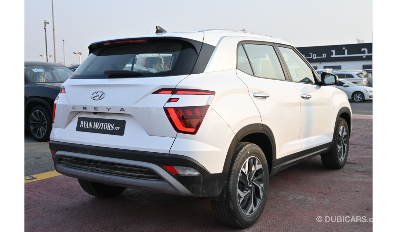 هيونداي كريتا Hyundai Creta 1.5L Petrol Full Option Model 2023 Color White, LED Headlamps, Panaromic Roof, Rear Ca