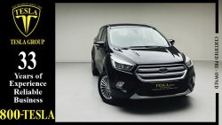 Ford Escape LEATHER SEATS + NAVIGAION + ALLOY WHEELS / GCC / 2018 / DEALER WARRANTY UP 100,000KMS / 738 DHS P.M