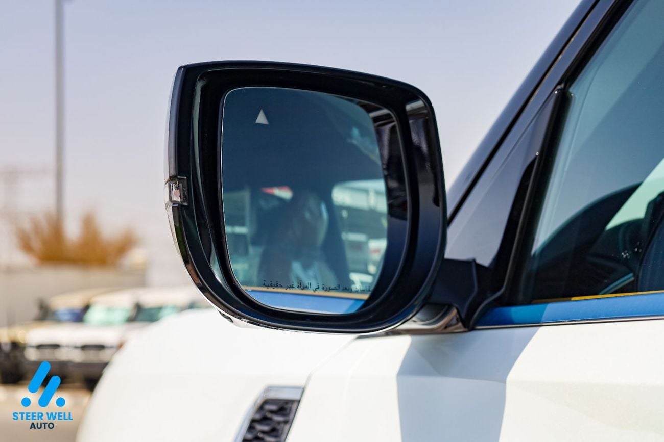 نيسان باترول LE Platinum 2026 | V6 AWD | 9AT | Dual-Tone W&B | Tan Interior | Height-Control | EXPORT ONLY