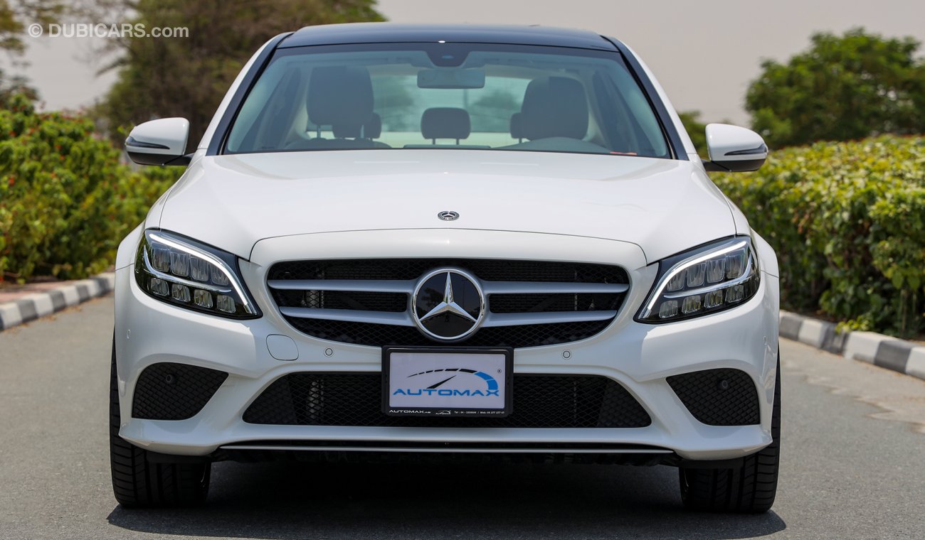 مرسيدس بنز C200 , AMG ,2020مطابقة للمواصفات الخليجية 0 كم مع ضمان سنتان + 3 سنين صيانة عند EMC