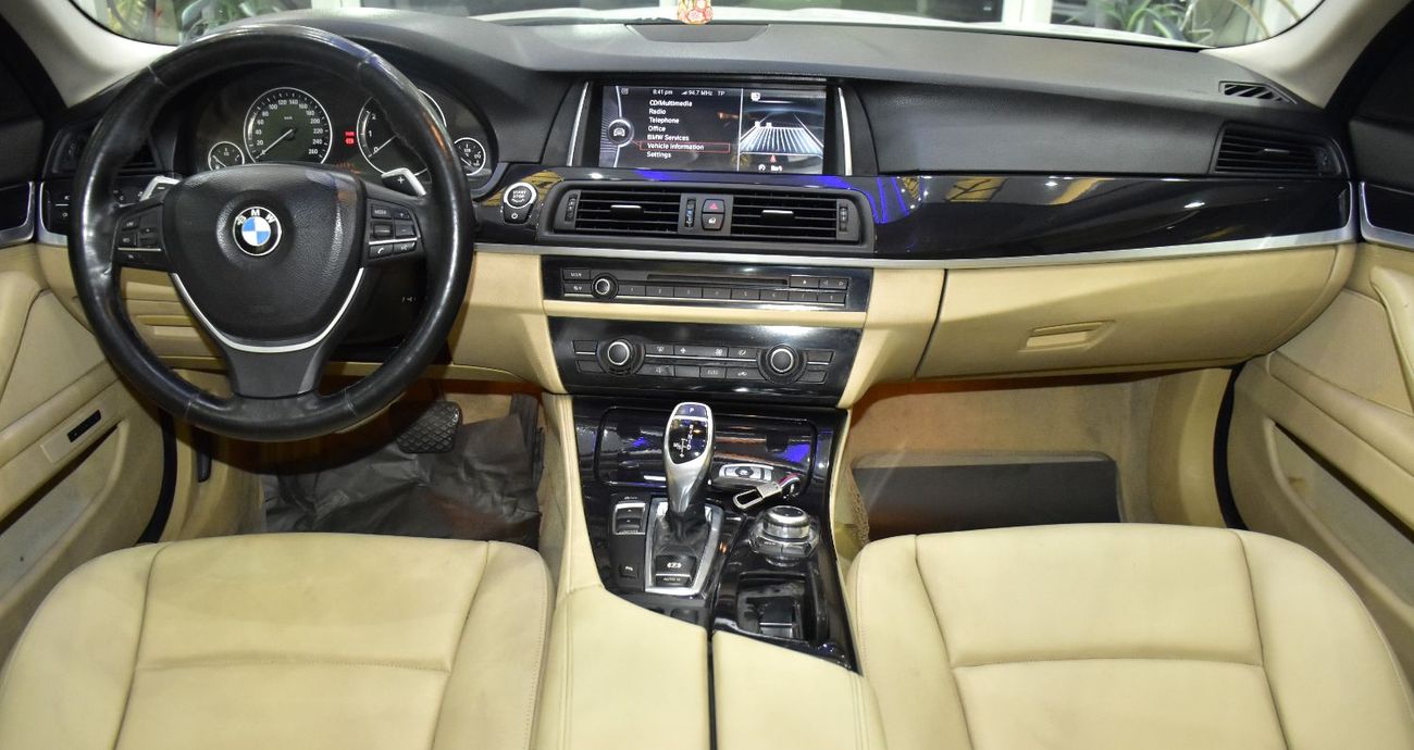 BMW 520i EXCELLENT DEAL for our BMW 520i ( 2012 Model ) in White Color GCC Specs