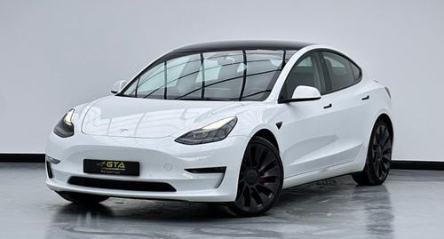 Tesla Model 3 Performance (AWD) 2022 Tesla Model 3 Performance, March 2026 Warranty, March 2030 Battery Warranty, 