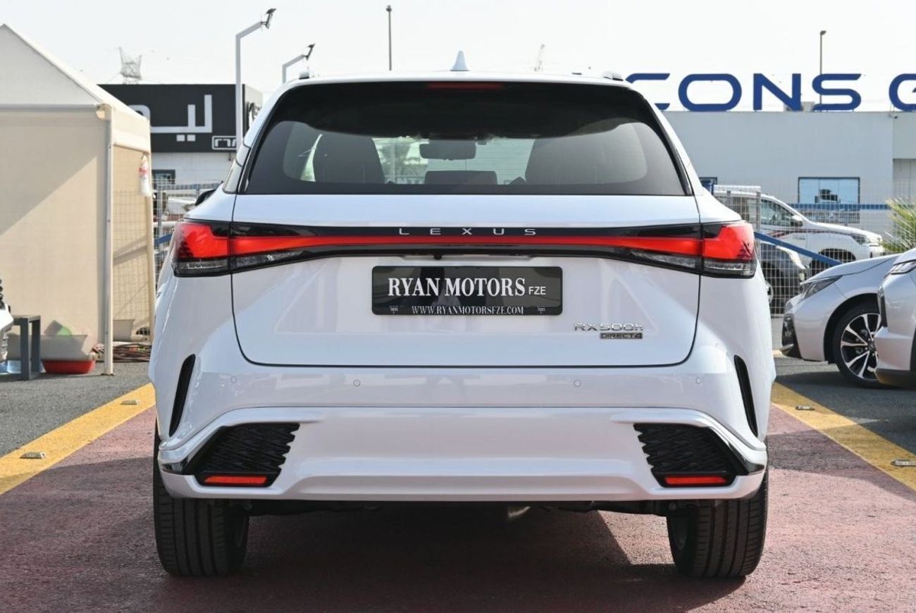 لكزس RX 500h Lexus RX500h F-Sport 2.4L, 4-cylinder, In-line, Turbo, Hybrid, AWD, CUV Model 2024, Color White