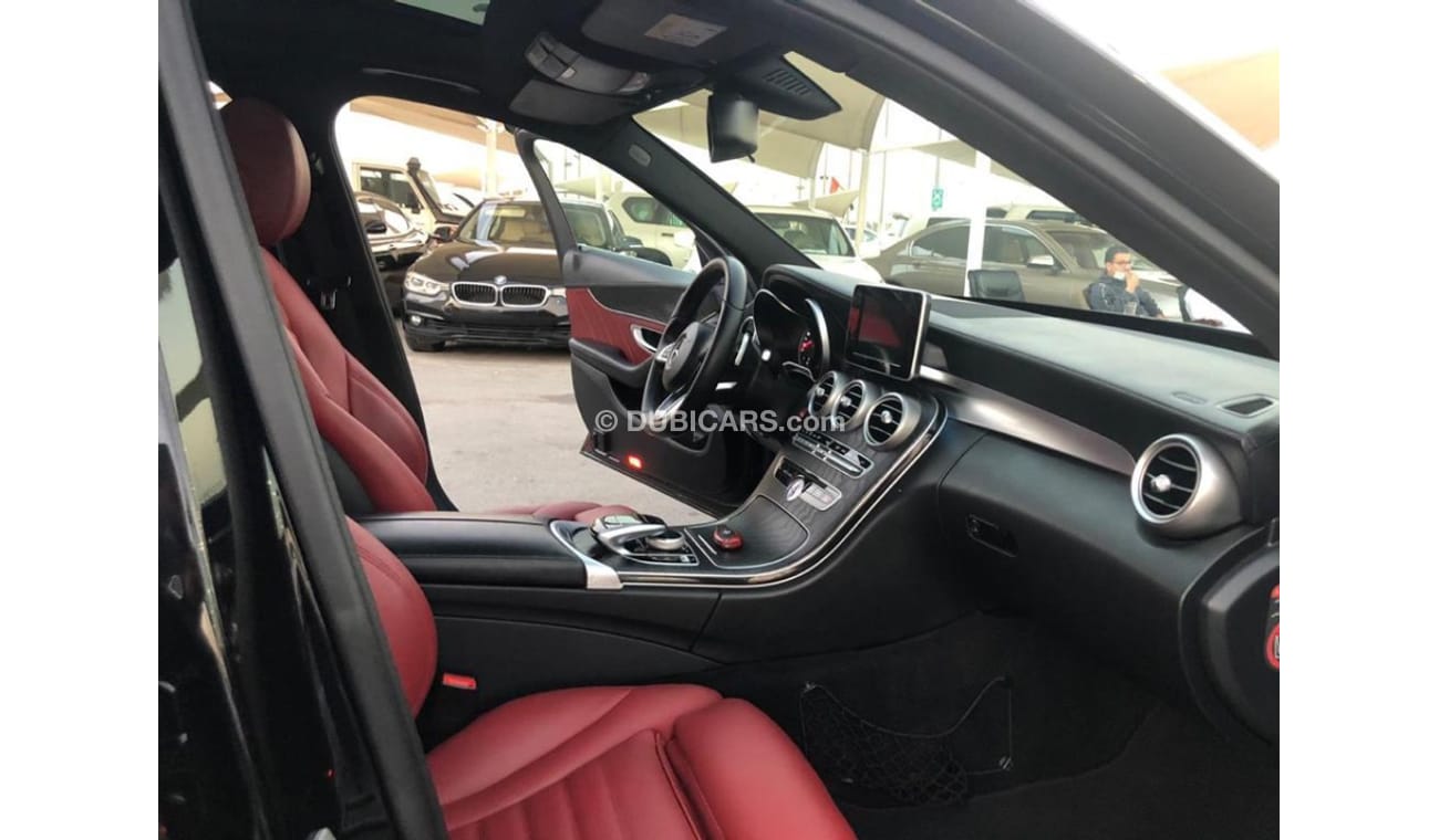 مرسيدس بنز C 200 موديل 2016 خليجي فل مواصفات كراسي جلد ومثبت سرعه وتحكم كهربي كامل ونظام صوت ممتاز وكاميرا خلفيه ومدخ