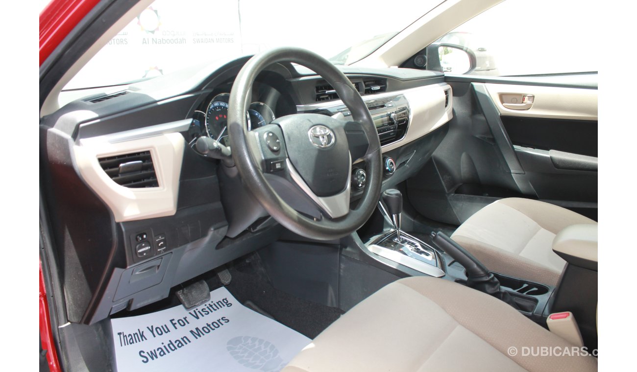 Toyota Corolla 2.0L SE 2015 MODEL CHOICE OF COLOURS