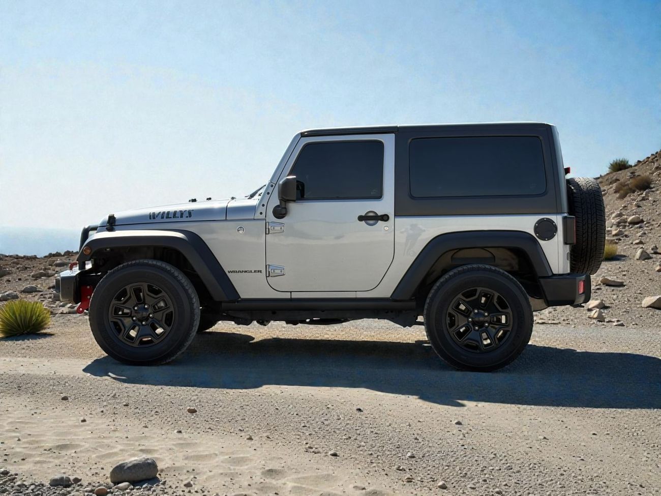 جيب رانجلر Willys Wheeler 3.6L A/T (2 Door) | 2017 | GCC SPECS | AED 1,800 / month