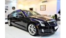 كاديلاك ATS ONLY 59000 KM!! Cadillac ATS 2013 Model! in Black Color! GCC Specs