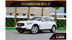 Infiniti QX70 | 1,858 P.M  | 0% Downpayment | Top Of The Range!