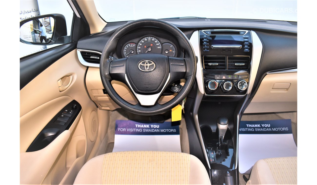Toyota Yaris DEALER WARRANTY 1.5L SE SEDAN 2019 GCC SPECS