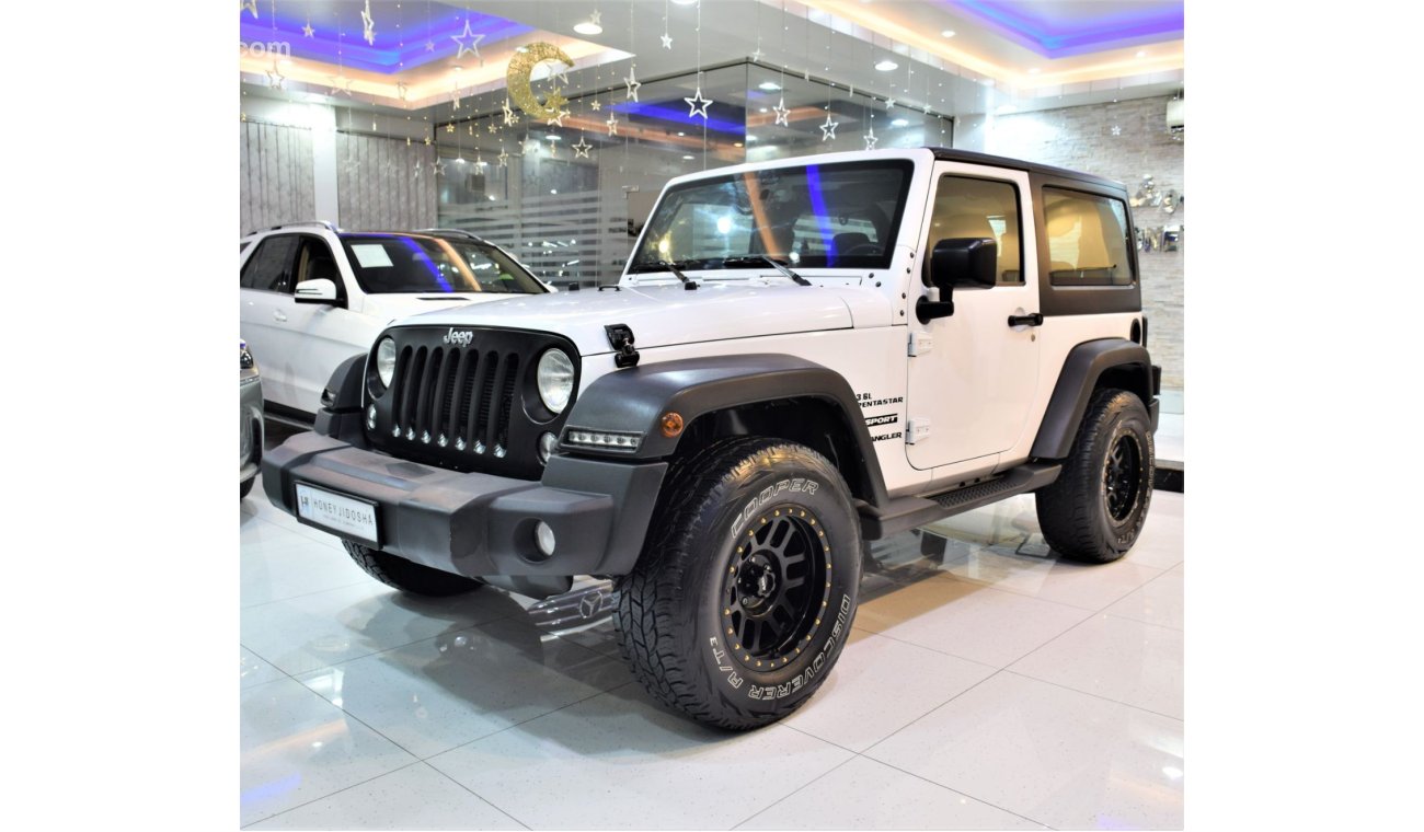 Jeep Wrangler ORIGINAL PAINT صبغ وكاله Jeep Wrangler Sport 3.6L PentaStar 2015 Model!! in White Color! GCC Specs