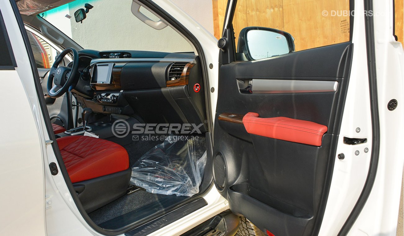 Toyota Hilux 4.0L TRD Full option Sportivo V6 A/T, Carryboy, Diamond Leather Seats -Red Available الوان مختلفه