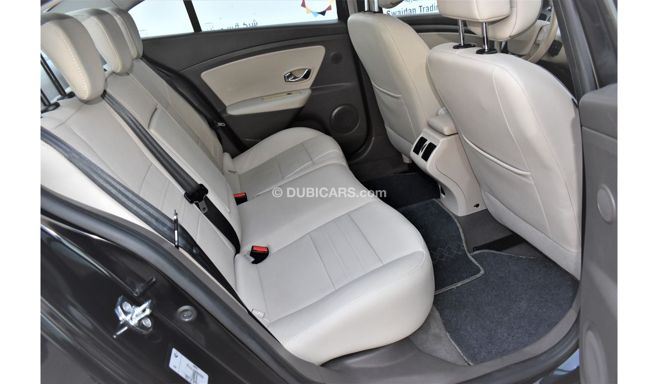 Renault Fluence AED 547 PM | 2.0L LE GCC DEALER WARRANTY