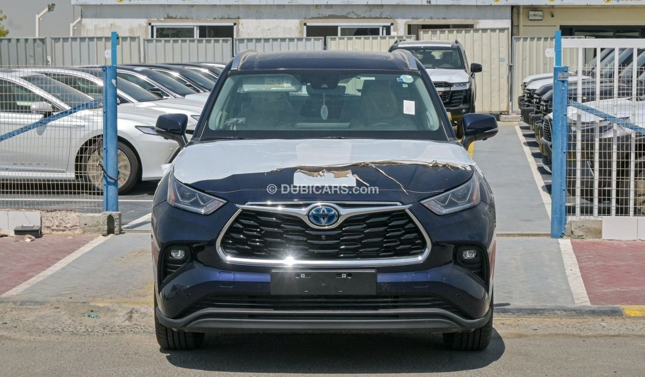 Toyota Highlander Hybrid Limited dark blue