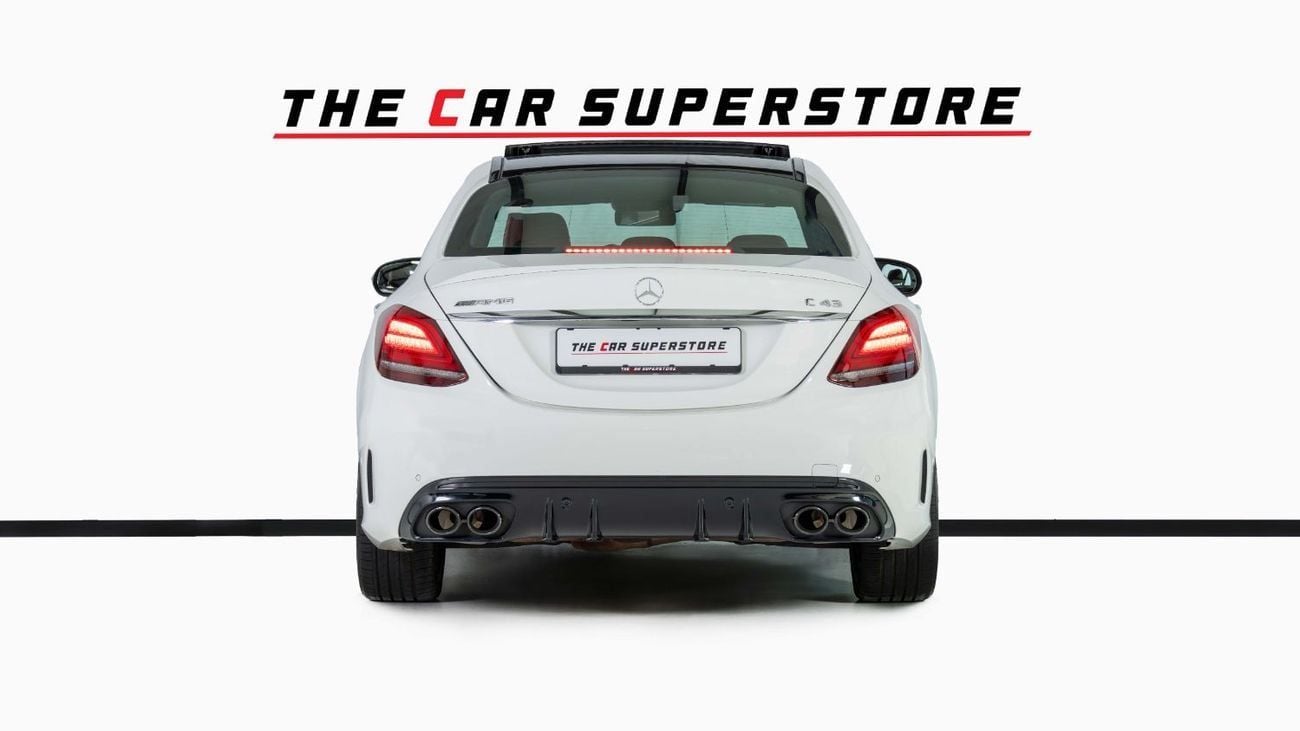 Mercedes-Benz C 43 AMG Std 3.0L 4 Matic-GCC-19 Inch Black Rims-Panoramic Roof-Active Sports Exhaust