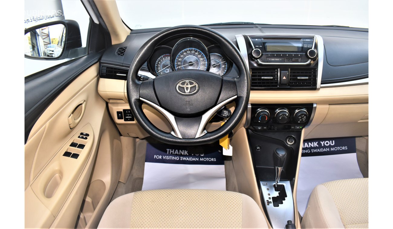 Toyota Yaris DEALER WARRANTY SE 1.5L SEDAN 2017 GCC SPECS