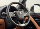 Lexus LX600 Lexus LX 600 twin turbo Model 2025 fuel petrol cylinder 6 white colour outside and interior orange