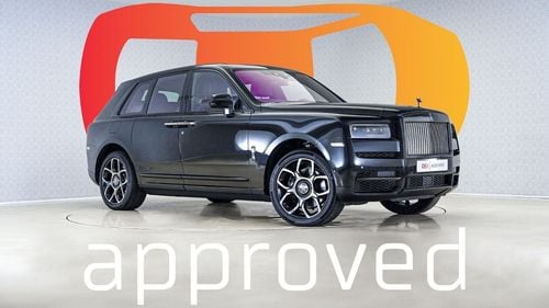 Rolls-Royce Cullinan Cullinan Black Badge | AED 20,519 PM | Warranty - Service June 2026 | GCC