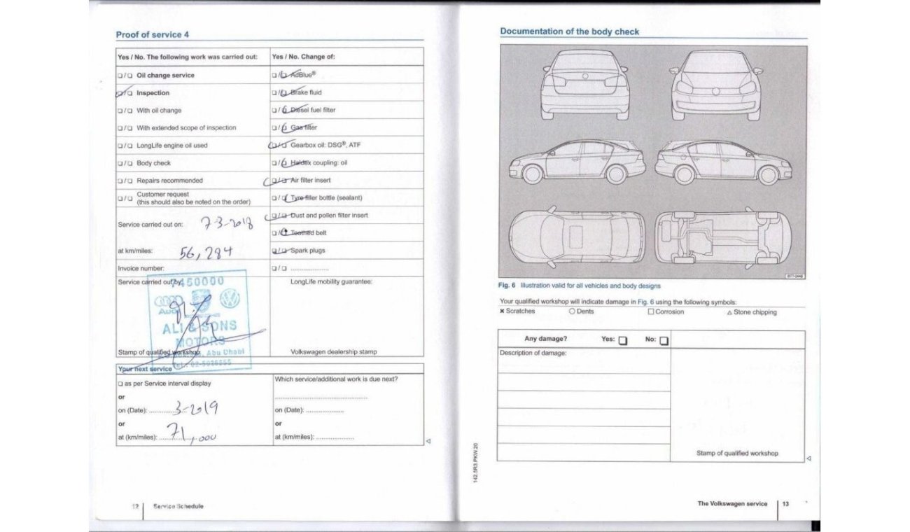 Volkswagen Jetta Trendline S Jetta 2.0L | GCC Specs | Full Service Records - Agency | Excellent Condition | Single Ow