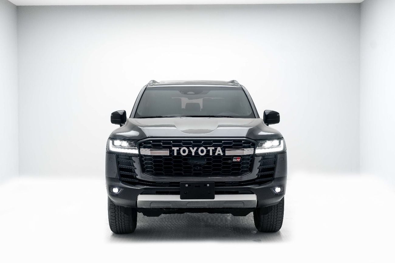 Toyota Land Cruiser GR SPORT LC300 3.3L Grey Metallic Inside GRS Black & Dark Red | Export Only