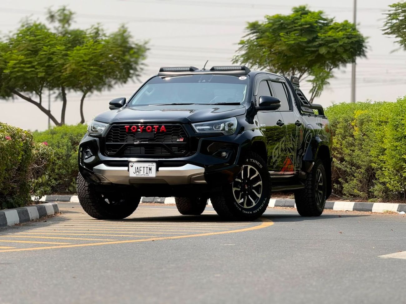 Toyota Hilux 2021 | 2.8L DIESEL | AT | RHD | MODIFIED TO GR SPORTS | ROOF MOUNTED LED LIGHTS | HEAVY 4X4 SPORTS B