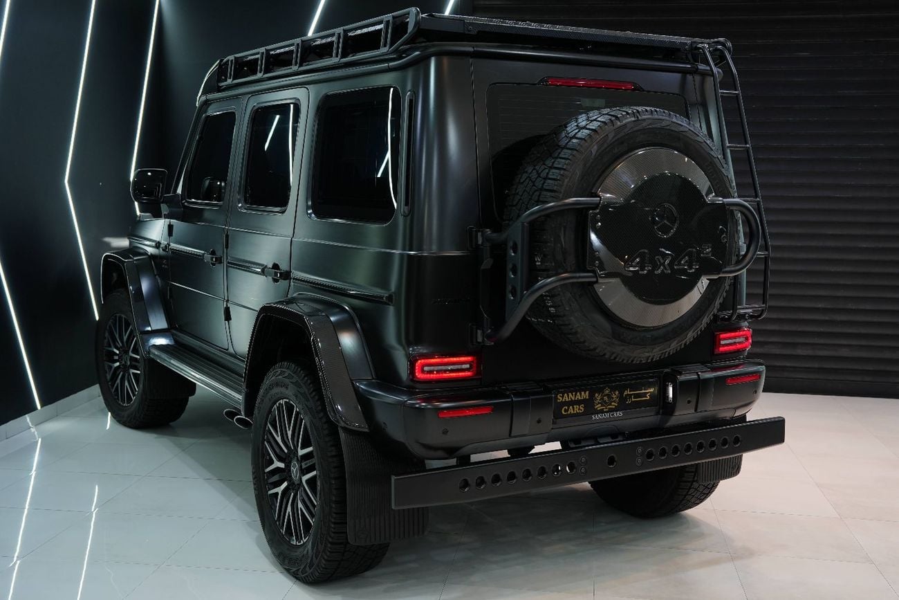 مرسيدس بنز G 63 AMG 4x4² هيكل خارجي/داخلي من ألياف الكربون، رف سقف، محاور بوابة، مواصفات خليجية!!