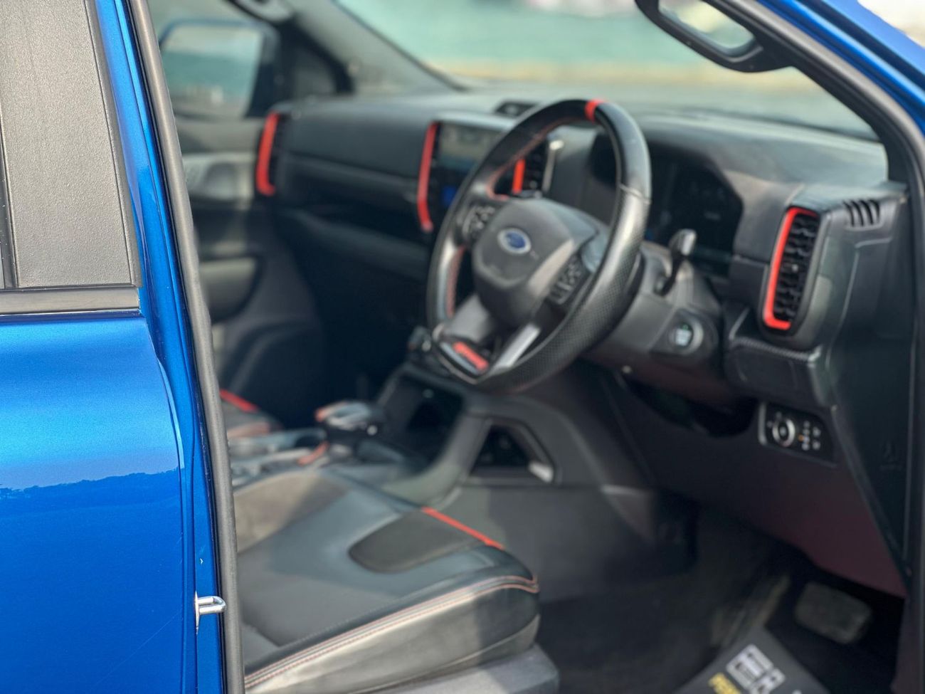Ford Ranger Raptor Ford Rapter 2023 RHD blue colour with black interior Petro engine
