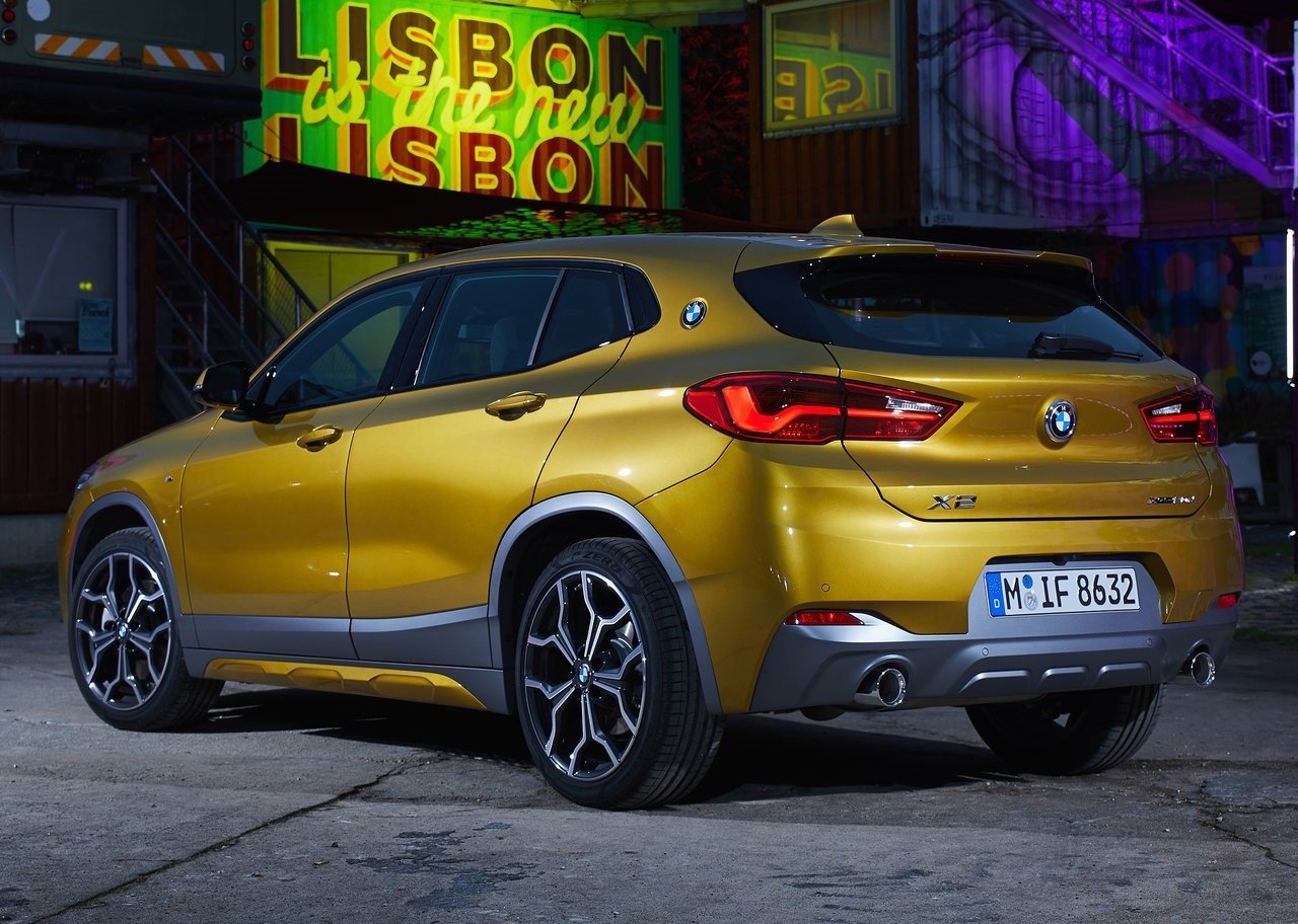 BMW X2 exterior - Rear Right Angled