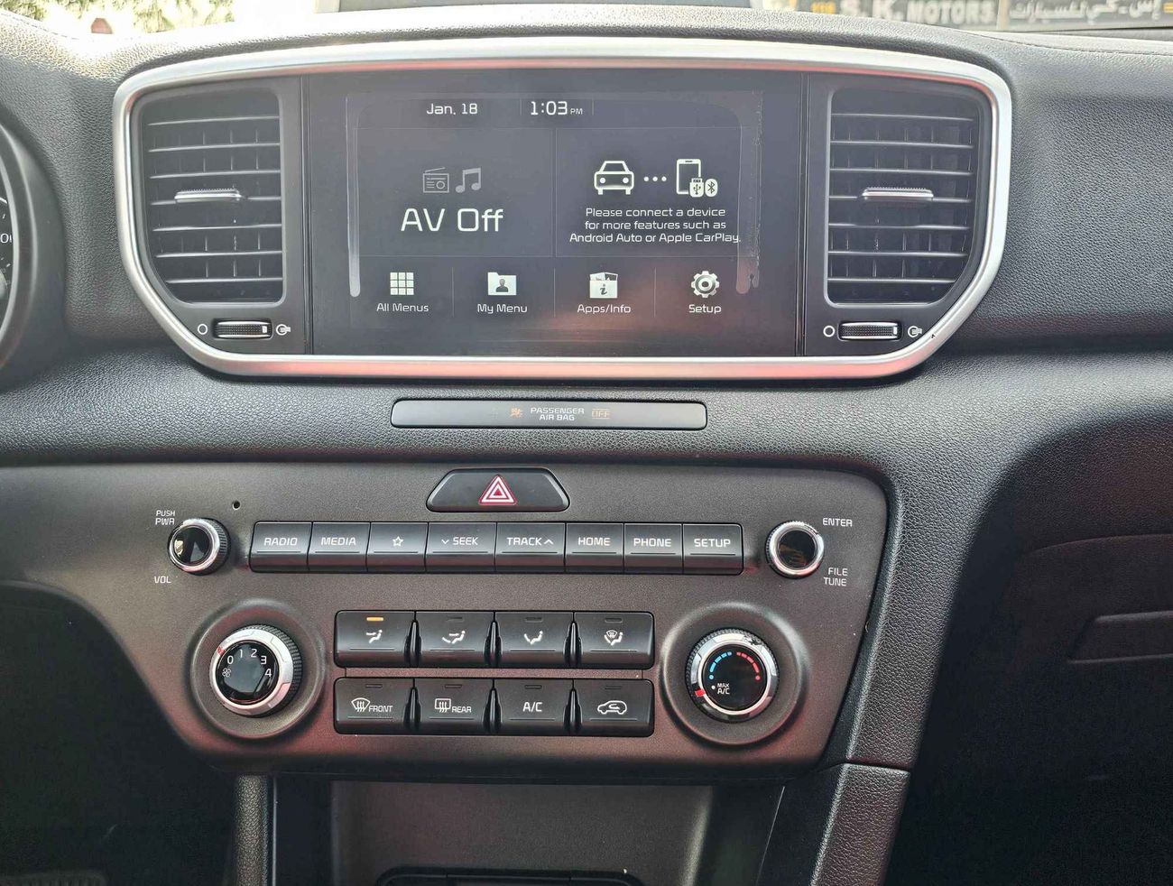 كيا سبورتيج LX // 659 AED Monthly // MID OPT // ORG AIRBAG (LOT # 37452)