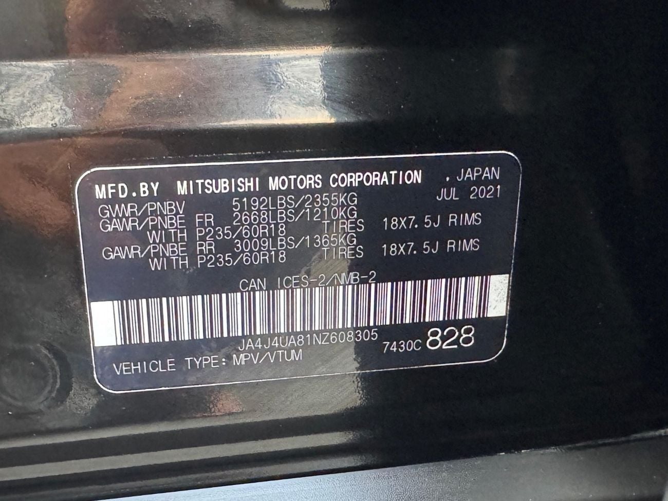 Mitsubishi Outlander 2022 LIMITED PANORAMA FULL OPTION 2.4 LEATHER SEATS CANADA SPEC