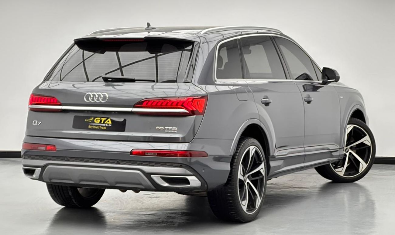 أودي Q7 2022 Audi Q7 55 TFSI Quattro S-Line, 1 Year Warranty Unlimited KM, Service History, GCC