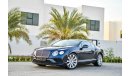 Bentley Continental GT V8 Twin Turbo  - Under Warranty! - GCC - AED 7,226 P.M - 0% DP - FREE IPHONE XR